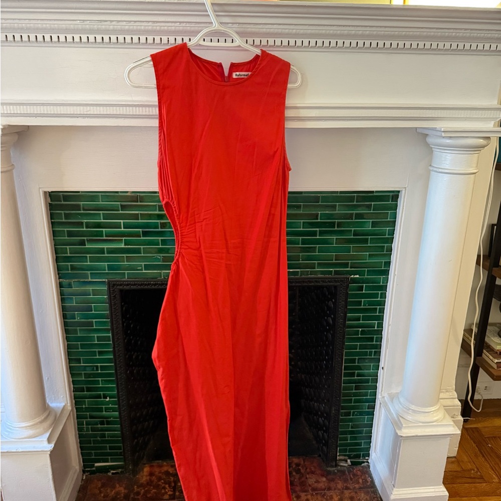 Reformation Orange Dress